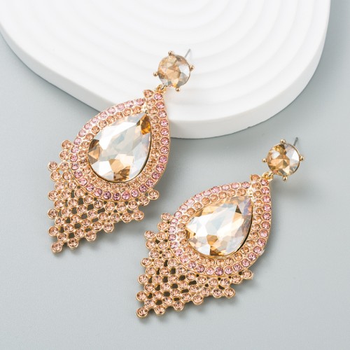 Fashion Jewelry Rhinestone Earrings For Women YWHME-707