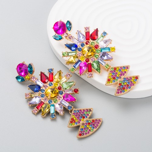 Fashion Jewelry Rhinestone Earrings For Women YWHME-708