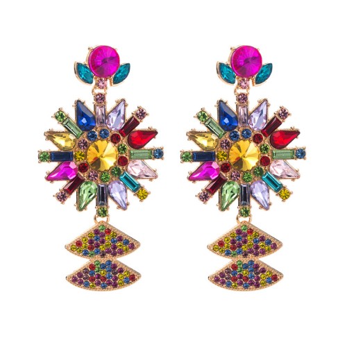 Fashion Jewelry Rhinestone Earrings For Women YWHME-708