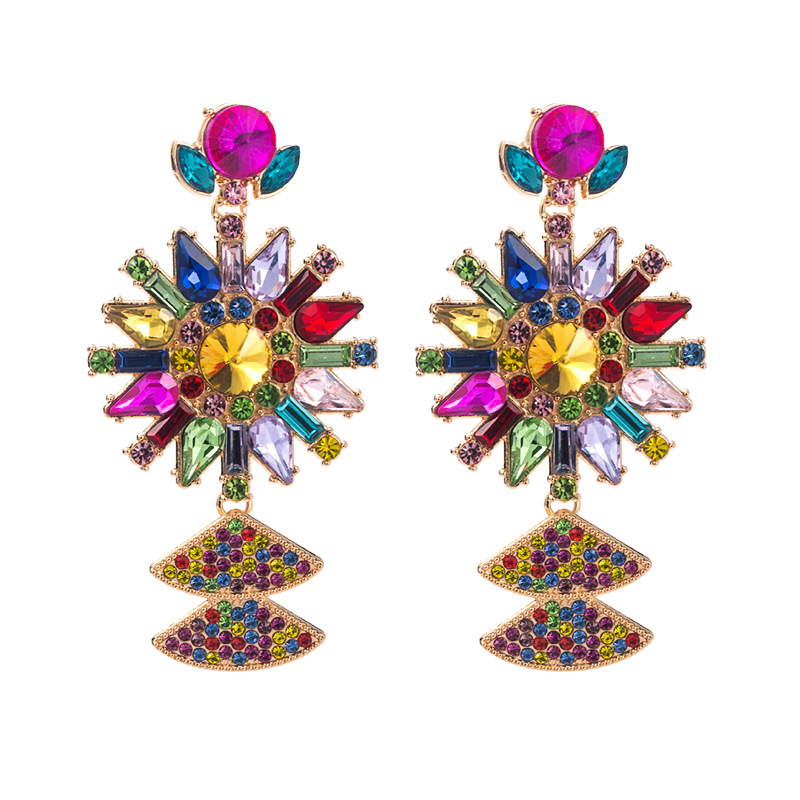 Fashion Jewelry Rhinestone Earrings For Women YWHME-708 