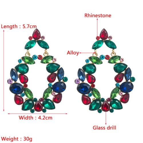 Fashion Jewelry Rhinestone Earrings For Women YWHME-709