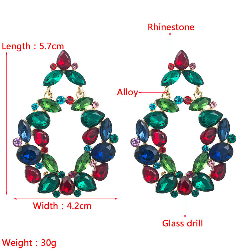 Fashion Jewelry Rhinestone Earrings For Women YWHME-709 