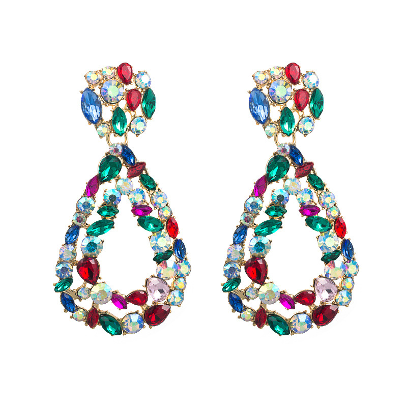 Fashion Jewelry Rhinestone Earrings For Women YWHME-710 