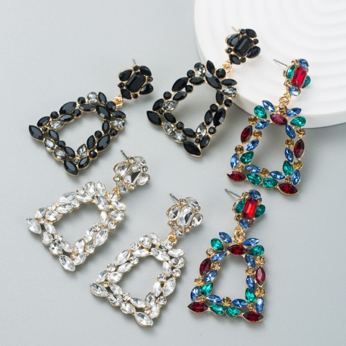 Fashion Jewelry Rhinestone Earrings For Women YWHME-711