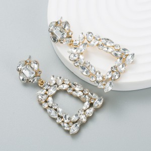 Fashion Jewelry Rhinestone Earrings For Women YWHME-711 