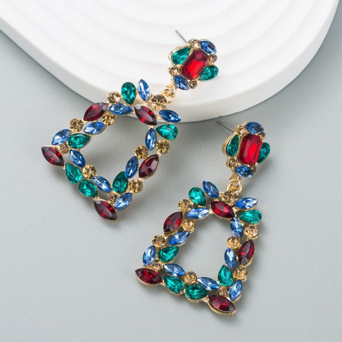 Fashion Jewelry Rhinestone Earrings For Women YWHME-711