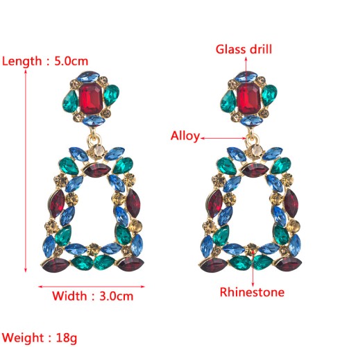 Fashion Jewelry Rhinestone Earrings For Women YWHME-711