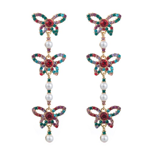 Fashion Jewelry Rhinestone Earrings For Women YWHME-712