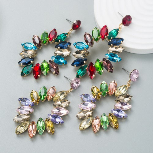 Fashion Jewelry Rhinestone Earrings For Women YWHME-714