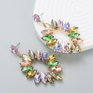 Fashion Jewelry Rhinestone Earrings For Women YWHME-714 