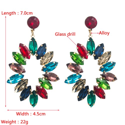 Fashion Jewelry Rhinestone Earrings For Women YWHME-714