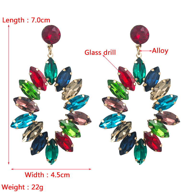 Fashion Jewelry Rhinestone Earrings For Women YWHME-714 