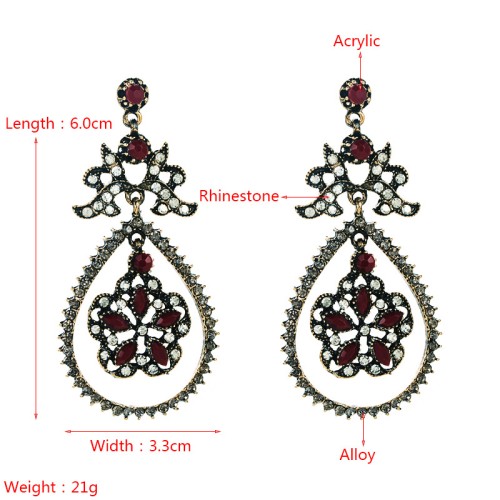 Fashion Jewelry Rhinestone Earrings For Women YWHME-716