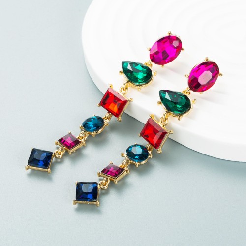 Fashion Jewelry Rhinestone Earrings For Women YWHME-718