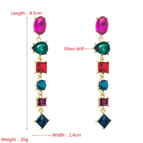 Fashion Jewelry Rhinestone Earrings For Women YWHME-718