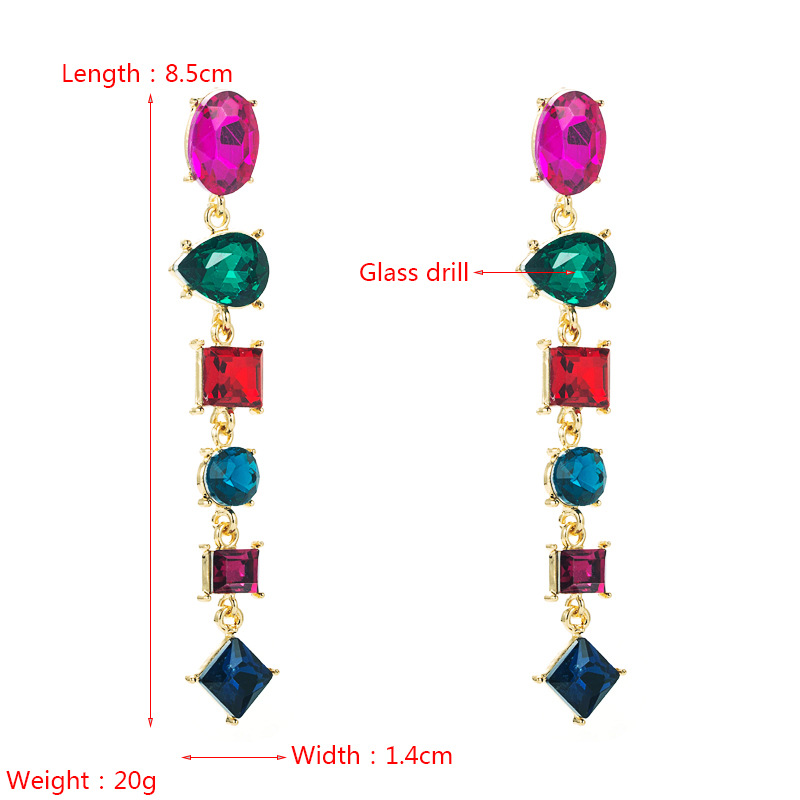 Fashion Jewelry Rhinestone Earrings For Women YWHME-718 