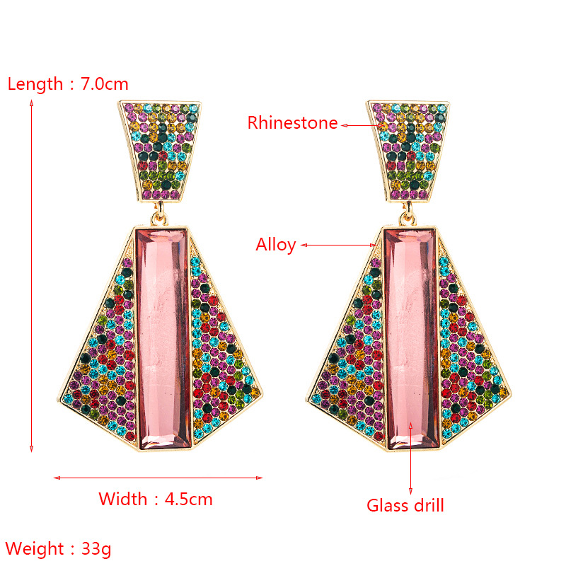 Fashion Jewelry Rhinestone Earrings For Women YWHME-719 