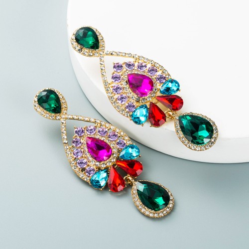 Fashion Jewelry Rhinestone Earrings For Women YWHME-722