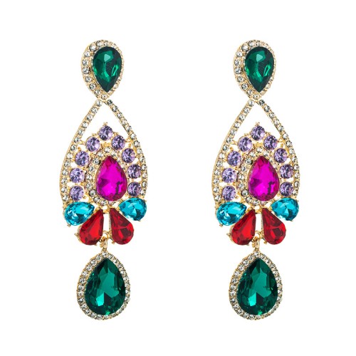 Fashion Jewelry Rhinestone Earrings For Women YWHME-722