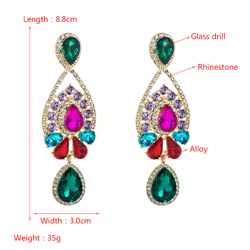 Fashion Jewelry Rhinestone Earrings For Women YWHME-722 