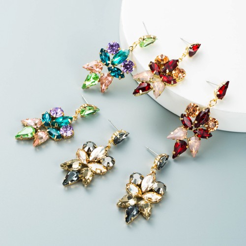 Fashion Jewelry Rhinestone Earrings For Women YWHME-723