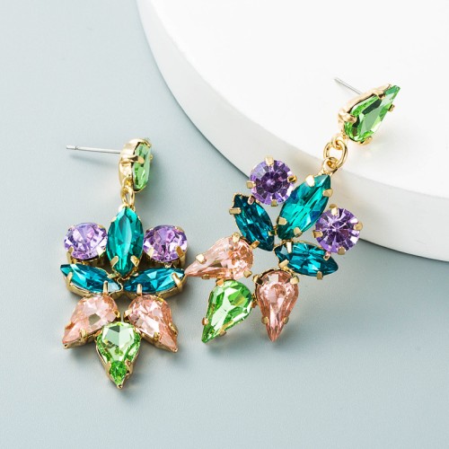 Fashion Jewelry Rhinestone Earrings For Women YWHME-723