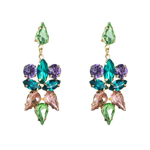 Fashion Jewelry Rhinestone Earrings For Women YWHME-723