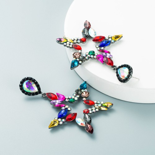 Fashion Jewelry Rhinestone Earrings For Women YWHME-724