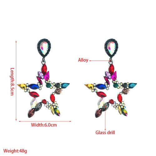 Fashion Jewelry Rhinestone Earrings For Women YWHME-724