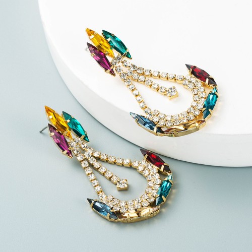 Fashion Jewelry Rhinestone Earrings For Women YWHME-725