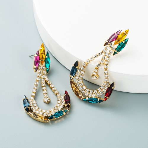 Fashion Jewelry Rhinestone Earrings For Women YWHME-725