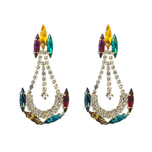 Fashion Jewelry Rhinestone Earrings For Women YWHME-725