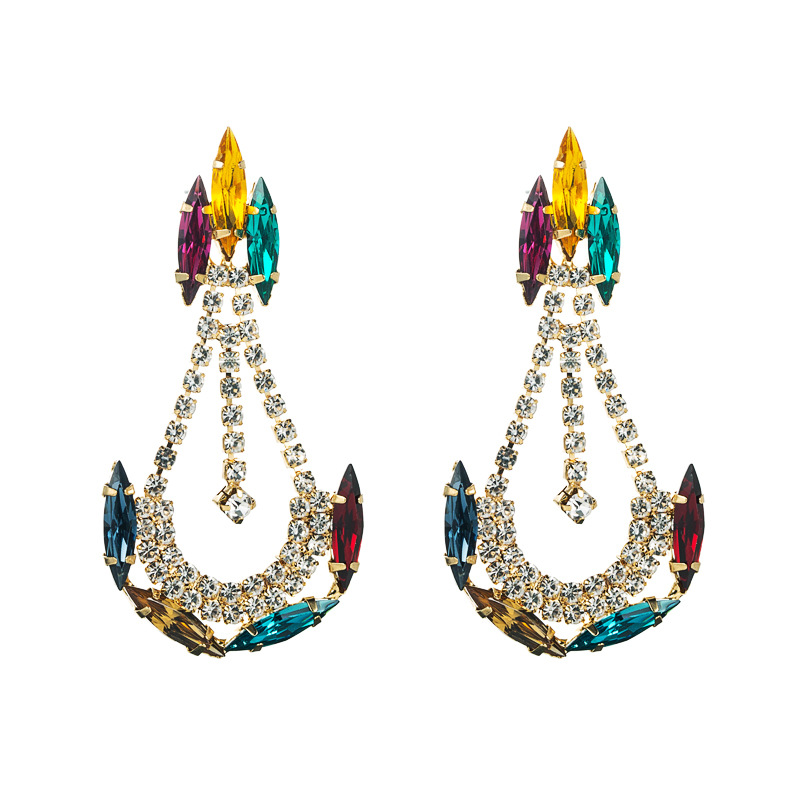 Fashion Jewelry Rhinestone Earrings For Women YWHME-725 