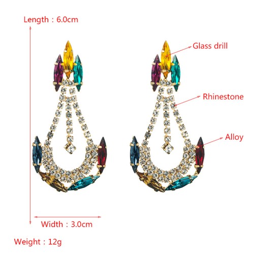 Fashion Jewelry Rhinestone Earrings For Women YWHME-725