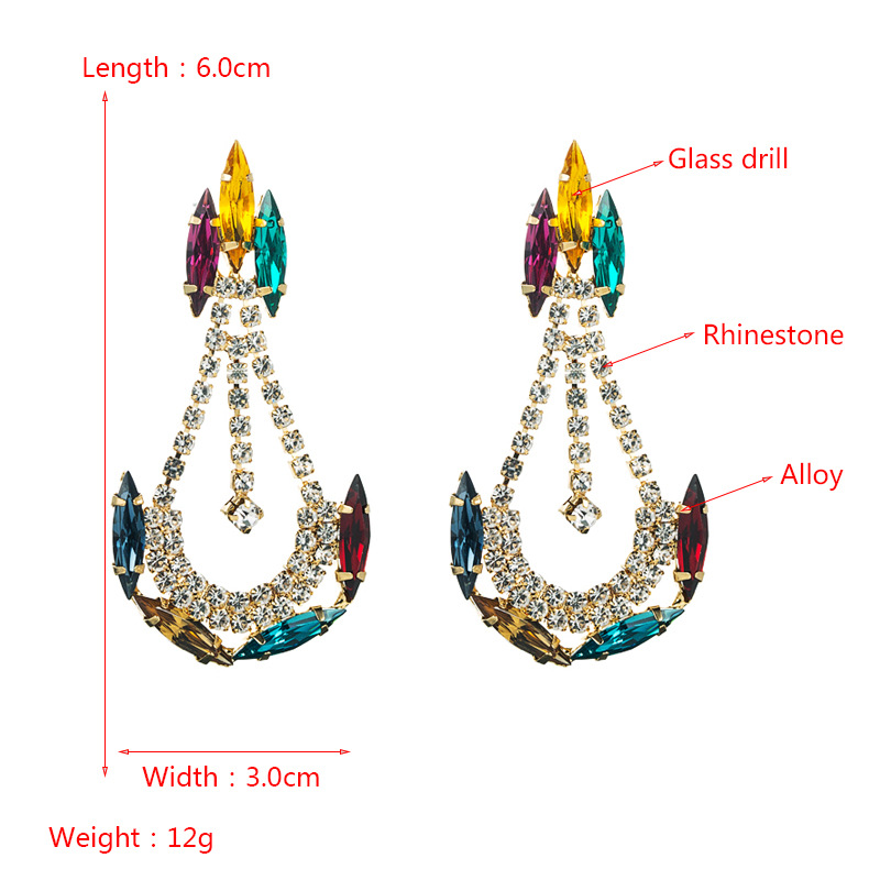 Fashion Jewelry Rhinestone Earrings For Women YWHME-725 