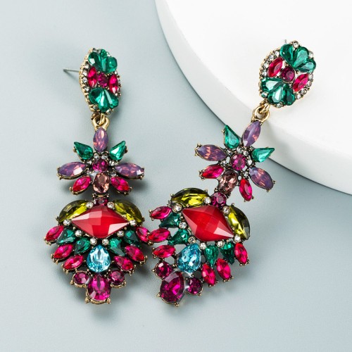 Fashion Jewelry Rhinestone Earrings For Women YWHME-726