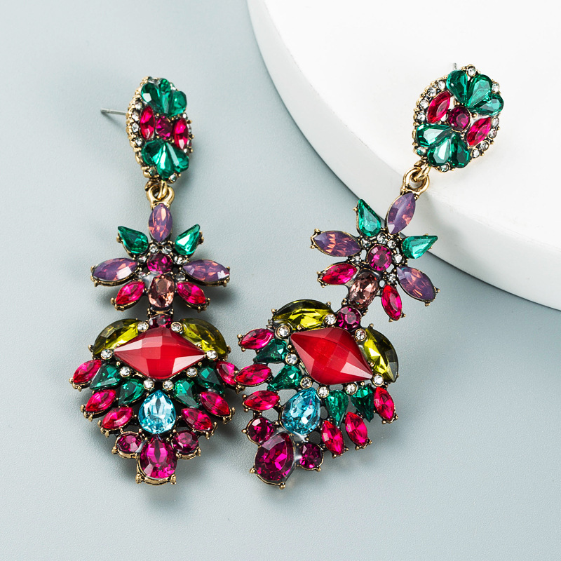 Fashion Jewelry Rhinestone Earrings For Women YWHME-726 