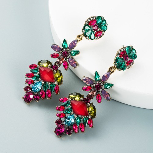 Fashion Jewelry Rhinestone Earrings For Women YWHME-726