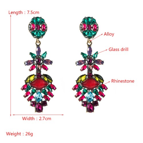 Fashion Jewelry Rhinestone Earrings For Women YWHME-726