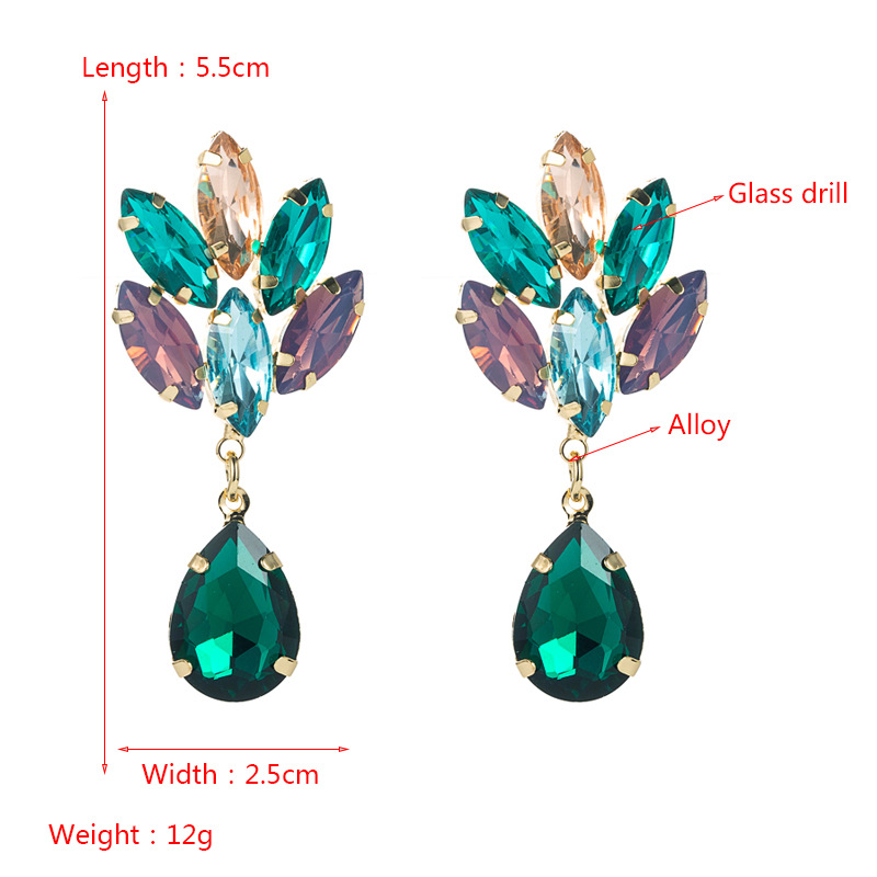 Fashion Jewelry Rhinestone Earrings For Women YWHME-729 