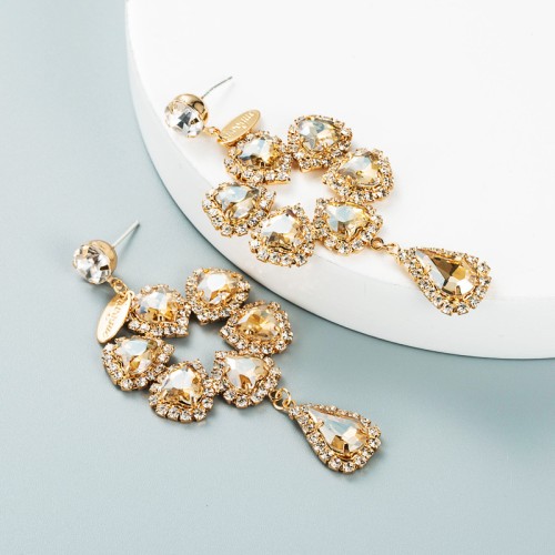 Fashion Jewelry Rhinestone Earrings For Women YWHME-730