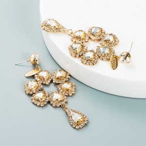 Fashion Jewelry Rhinestone Earrings For Women YWHME-730 