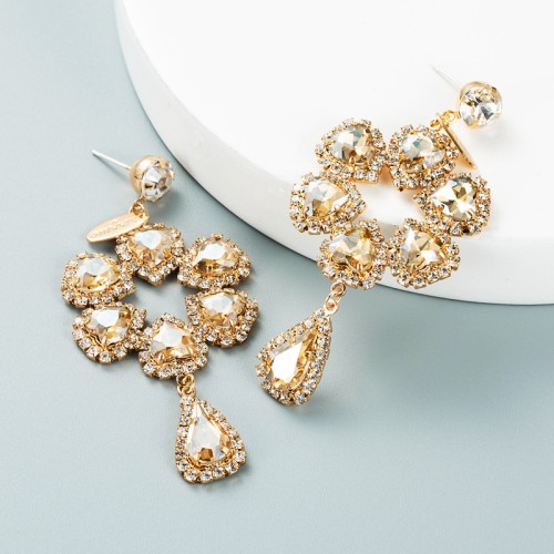 Fashion Jewelry Rhinestone Earrings For Women YWHME-730