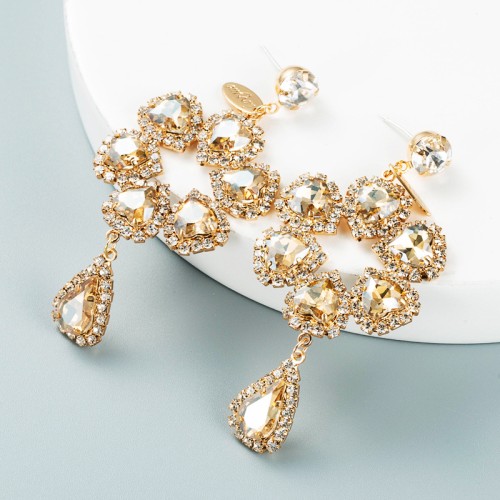 Fashion Jewelry Rhinestone Earrings For Women YWHME-730