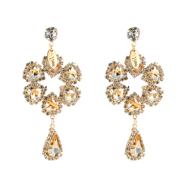 Fashion Jewelry Rhinestone Earrings For Women YWHME-730 