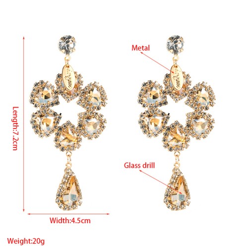 Fashion Jewelry Rhinestone Earrings For Women YWHME-730