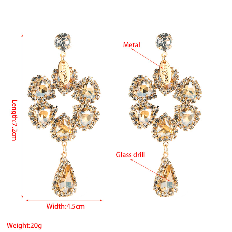 Fashion Jewelry Rhinestone Earrings For Women YWHME-730 