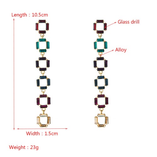 Fashion Jewelry Rhinestone Earrings For Women YWHME-731