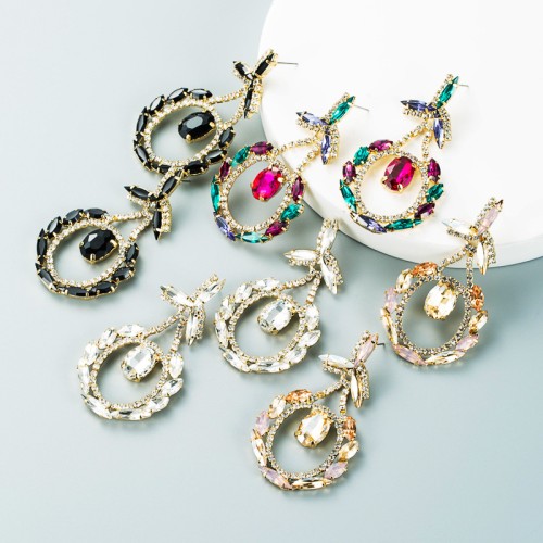 Fashion Jewelry Rhinestone Earrings For Women YWHME-732