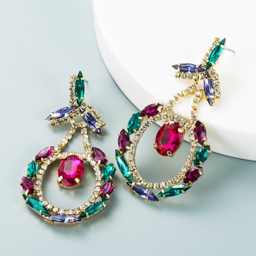 Fashion Jewelry Rhinestone Earrings For Women YWHME-732